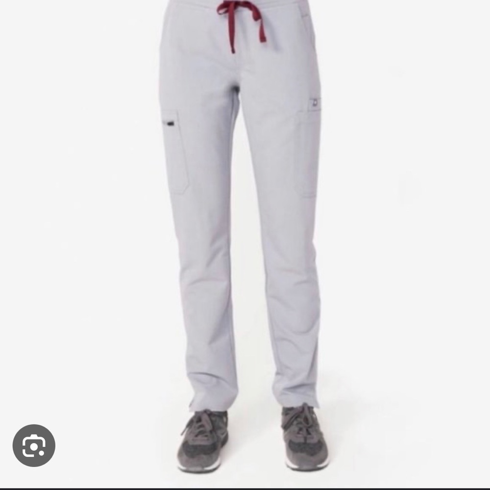 Figs Yola Skinny Scrub Pants - XXS Tall - Cement